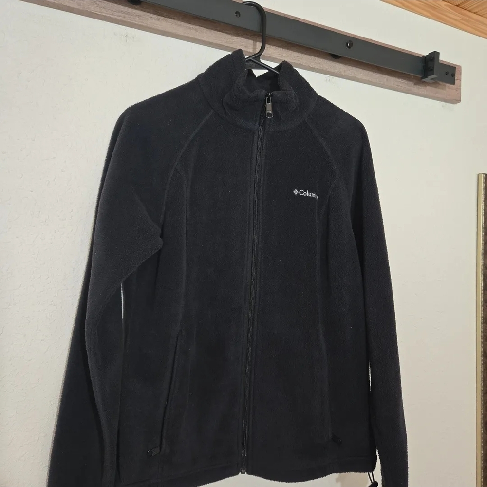 Pre-loved Columbia Black Full-Zip Fleece Jacket Size Medium